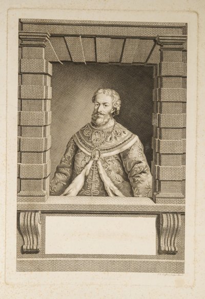 Moskevský patriarcha Filaret Fjodor Nikitič Romanov 1553-1633 od Unbekannt