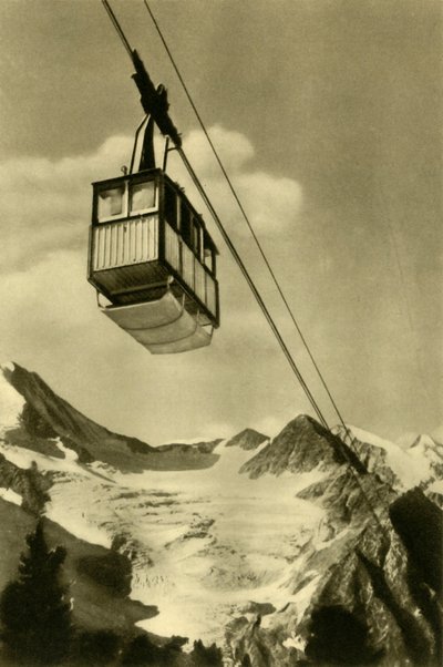 Patscherkofelbahn, Innsbruck, Tyrolsko, Rakousko, c1935. od Unbekannt