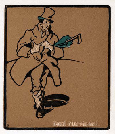 Paul Martinetti, americká hudební hvězda, konec 19. století od Unbekannt