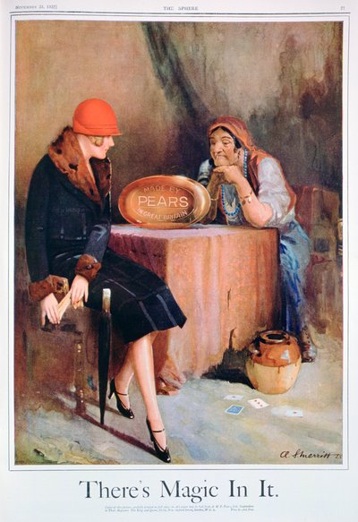 Reklama na mýdlo Hrušky, 1925 od Unbekannt