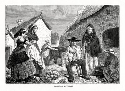 Rolníci z Auvergne, Francie, 19. století od Unbekannt