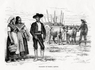 Rolníci z Toleda, Castilla-La Mancha, Španělsko, 1879 od Unbekannt