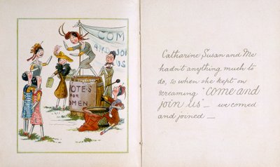 Panenky na sufražetkách, c1910 od Unbekannt