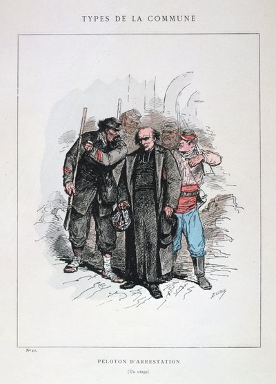 Zatýkací četa, Pařížská komuna, 1871 od Unbekannt
