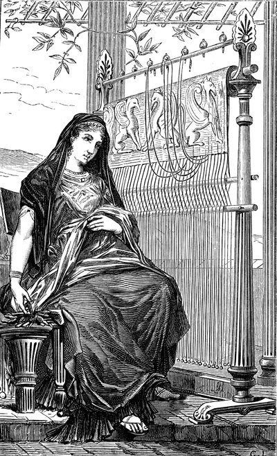 Penelope a její tkalcovský stav, 1886 od Unbekannt