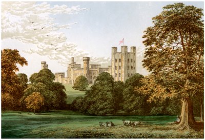Hrad Penrhyn, Caernarvonshire, Wales, domov lorda Penrhyna, c1880 od Unbekannt