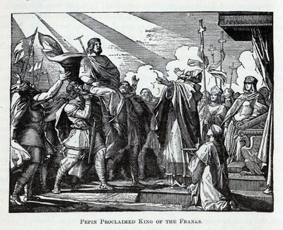Pepin prohlášen králem Franků, 1882 od Unbekannt