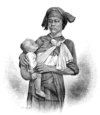 Pepo-Hoan žena a dítě, c1890 od Unbekannt