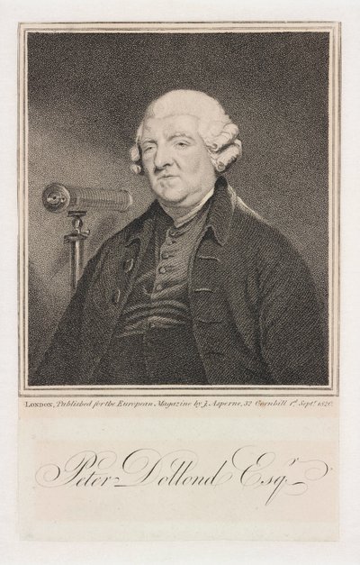 Peter Dollond, anglický optik, c 1800 od Unbekannt