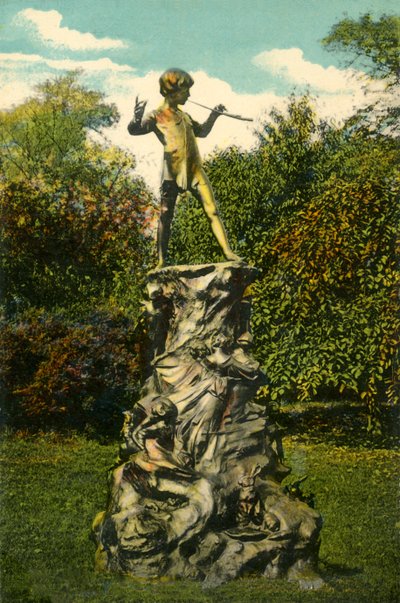 Socha Petra Pana, Kensington Gardens, Londýn, c1915. od Unbekannt