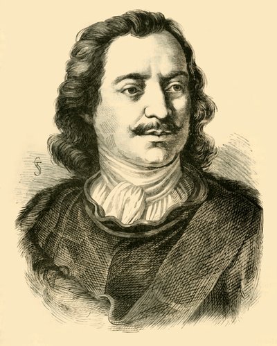 Petr Veliký, c1710-1720, 1890. od Unbekannt