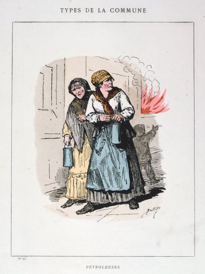 Petroleuses, Pařížská komuna, 1871. od Unbekannt
