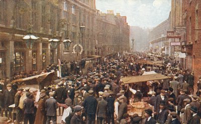 Trh Petticoat Lane v neděli ráno, Londýn, c1910. od Unbekannt