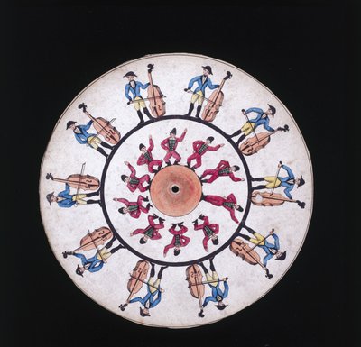 Phenakistiscope (Phenakistoscope) disk, c 1830 od Unbekannt