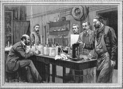 Laboratoř fyzikálního výzkumu na Sorbonně, Paříž 1895 od Unbekannt