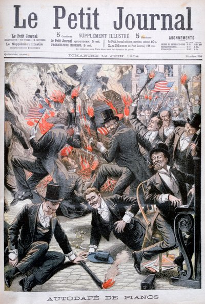 Pálení klavíru, Spojené státy americké, 1904 od Unbekannt
