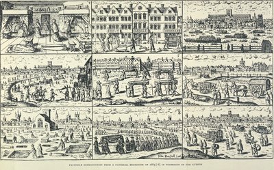 Obrazové vyobrazení Velkého moru, 1665 od Unbekannt