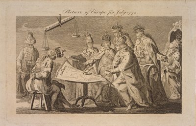 Obrázek Evropy za červenec 1772, 1772 od Unbekannt
