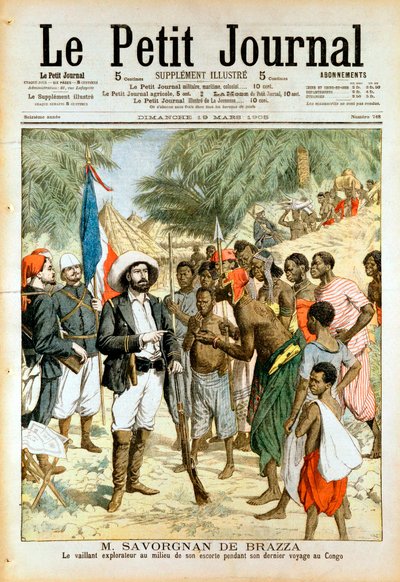 Pierre-Paul-Francois-Camille Savorgnan de Brazza, francouzský průzkumník a zakladatel Brazzaville, 1905 od Unbekannt