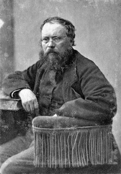 Pierre Joseph Proudhon, francouzský mulualistický politický filozof, c1845-1868 od Unbekannt
