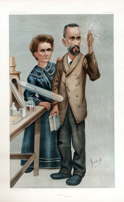 Pierre a Marie Curie, francouzští fyzici, 1904 od Unbekannt