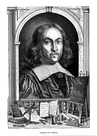Pierre de Fermat, francouzský matematik 17. století, 1870 od Unbekannt