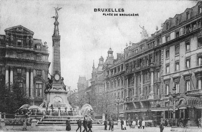 Place de Brouckere, Brusel, Belgie, c1918 od Unbekannt