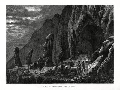 Planina Ronororaka, Velikonoční ostrov, 1877 od Unbekannt