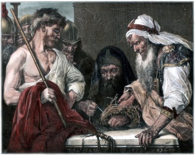 Pletení trnové koruny, 1875 od Unbekannt