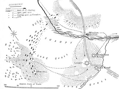 Plán bitvy u Ghingilovo, c1880 od Unbekannt