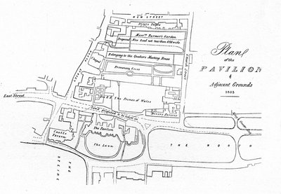 Plán pavilonu a přilehlých pozemků - 1803, 1939 od Unbekannt