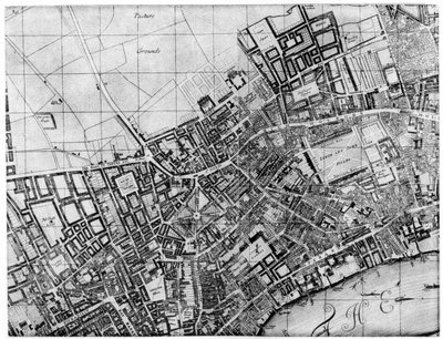 Plán farnosti St Giles, Londýn, 1907 od Unbekannt