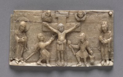 Plaketa z přenosného oltáře zobrazující ukřižování, 1050-1100. od Unbekannt