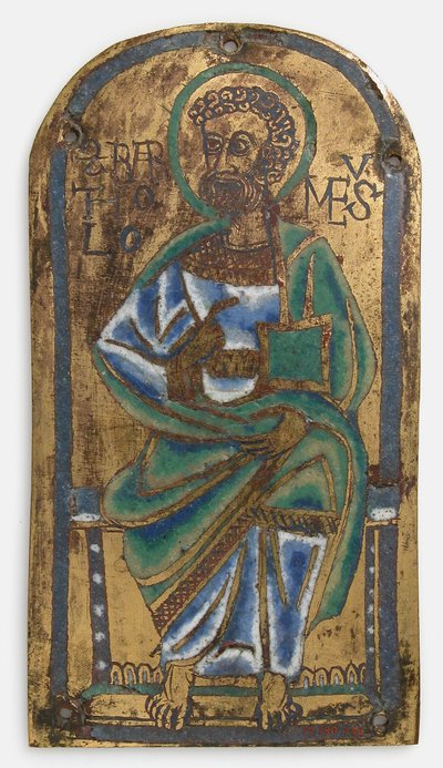 Deska sv. Bartoloměje, Dolní Porýní nebo Saská, polovina 12. století. od Unbekannt
