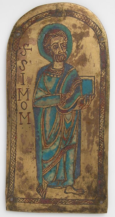 Deska sv. Šimona, německá, 12. století. od Unbekannt