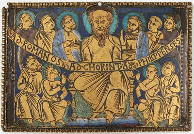 Plaketa se svatým Pavlem a jeho učedníky, Britové, ca. 1160-80. od Unbekannt