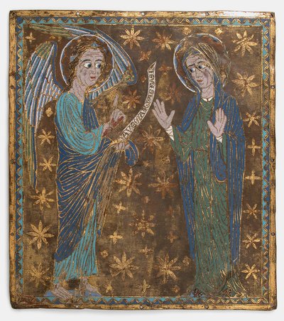 Plaketa se Zvěstováním, katalánská nebo středoitalská, ca. 1200-1225. od Unbekannt
