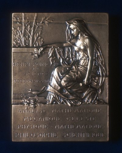 Plaketa připomínající smrt Henriho Poincareho, francouzského matematika, 1912 od Unbekannt