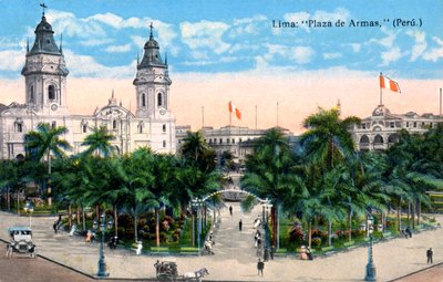 Plaza de Armas, Lima, Peru, počátek 20. století od Unbekannt