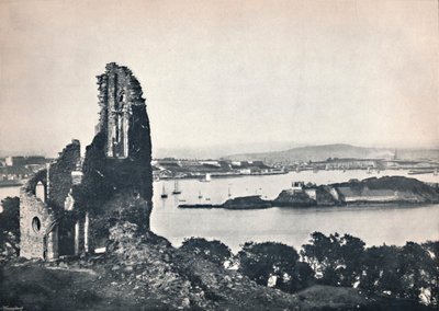 Plymouth - Drakes Island, z Mount Edgcumbe, 1895 od Unbekannt