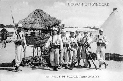 Policejní stanice, Alžírsko, 1910 od Unbekannt