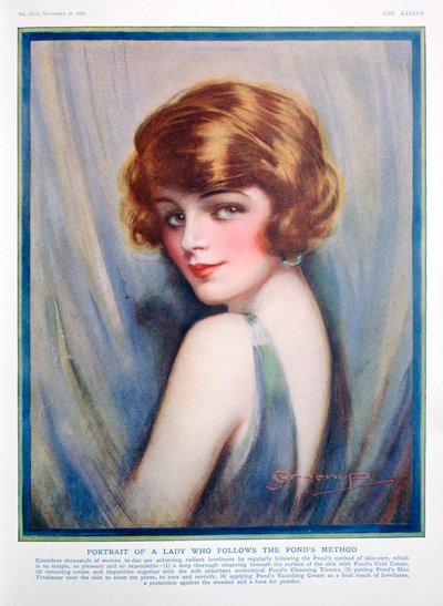 Reklama Ponds Cream, 1928 od Unbekannt