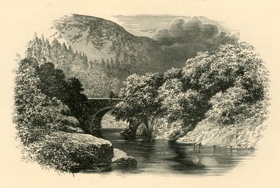 Pont Aberglaslyn, Severní Wales, c1890. od Unbekannt