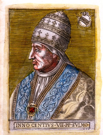 Papež Innocent VII c1336-1406, c19. století od Unbekannt
