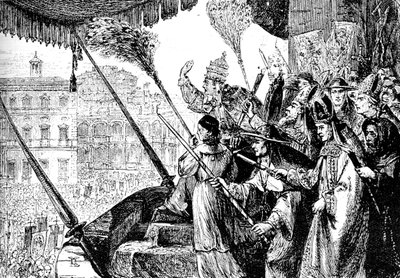 Papež Lev X. exkomunikuje Martina Luthera jako heretika, Řím, 1521 1909 od Unbekannt