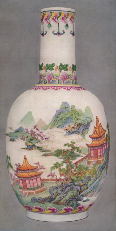 Porcelánová láhev ve stylu Ku Yueh Hsuan. Dlouhé období Čchen, 1736-1796, 1928 od Unbekannt