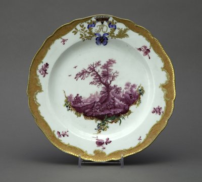 Porcelánový talíř ze servisu Orlov, cca 1770 od Unbekannt