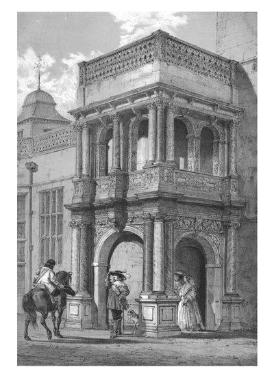 Veranda v Audley End, Essex, c1840. od Unbekannt