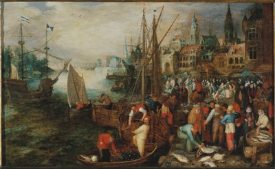Antverpský přístav, 1600. od Unbekannt