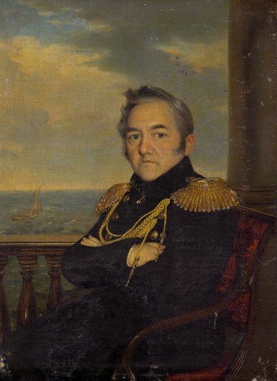 Portrét admirála Michaila Lazareva 1788-1851, polovina 19. od Unbekannt